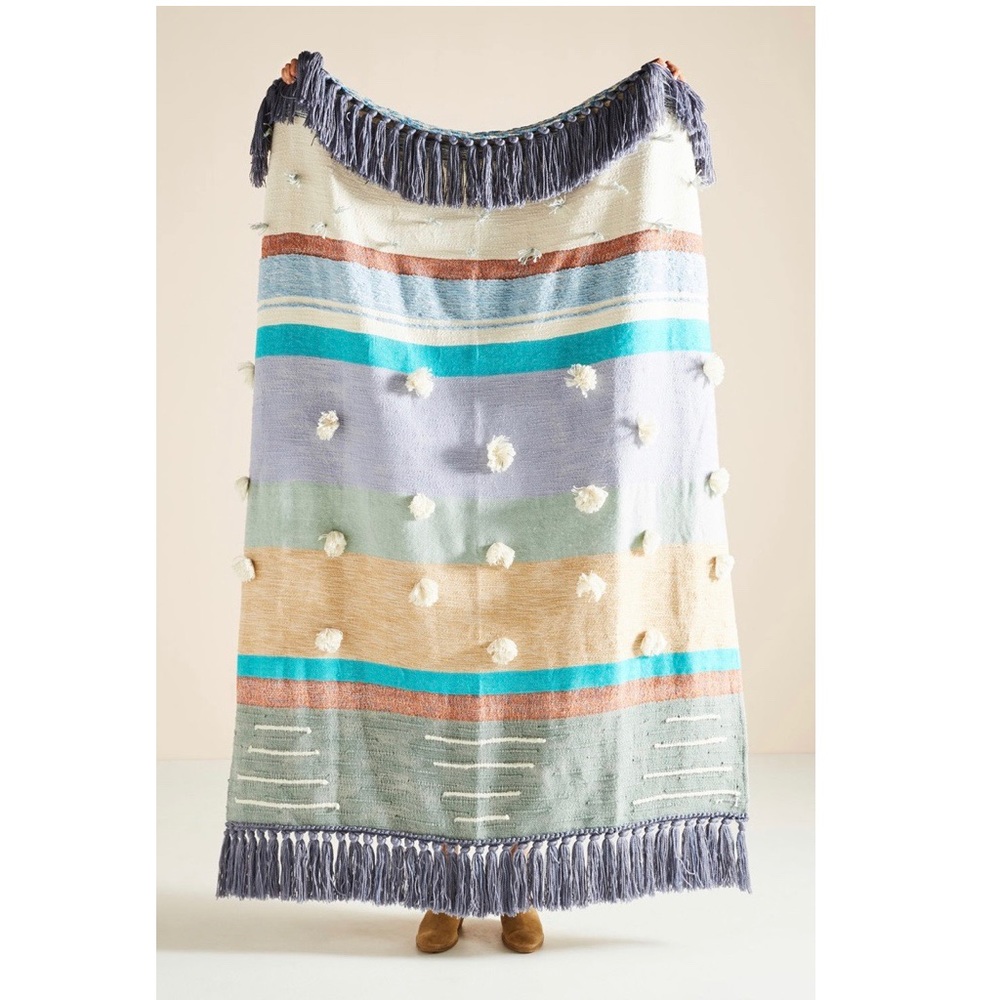 All Roads x Anthropologie Tassled Throw Blanket